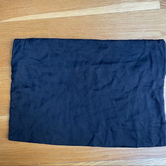 Prada black silk and beaded small pillowcase/garment bag. - Picture 4 of 8